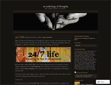 Tablet Screenshot of ananthologyofthoughts.wordpress.com