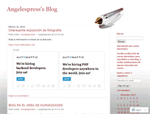 Tablet Screenshot of angelespress.wordpress.com