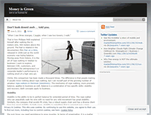 Tablet Screenshot of moneyisgreen.wordpress.com
