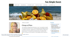 Desktop Screenshot of funsimplesweet.wordpress.com