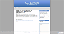 Desktop Screenshot of femica.wordpress.com