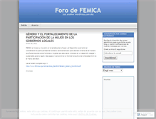 Tablet Screenshot of femica.wordpress.com