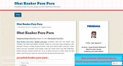 Desktop Screenshot of penyebabdanpengobatankankerparuparu17.wordpress.com