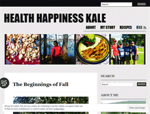 Tablet Screenshot of healthhappinesskale.wordpress.com