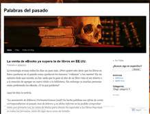 Tablet Screenshot of palabrasdelpasado.wordpress.com