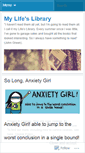 Mobile Screenshot of mylifeslibrary.wordpress.com