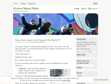 Tablet Screenshot of fuoconellevene.wordpress.com