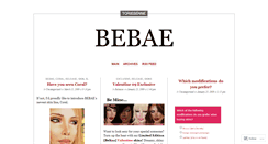 Desktop Screenshot of bebae.wordpress.com