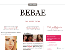 Tablet Screenshot of bebae.wordpress.com