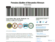 Tablet Screenshot of alexandramimoun.wordpress.com