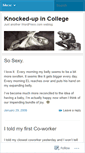 Mobile Screenshot of collegebaby.wordpress.com