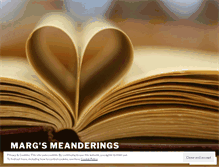 Tablet Screenshot of margsmeanderings.wordpress.com