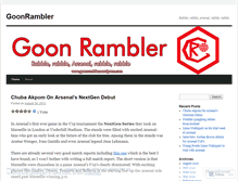 Tablet Screenshot of goonrambler.wordpress.com