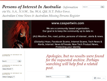 Tablet Screenshot of caspertwinpersonsofinterestinaustralia.wordpress.com