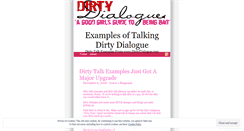 Desktop Screenshot of examplesoftalkingdirty.wordpress.com