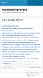 Mobile Screenshot of mcamusicproject.wordpress.com