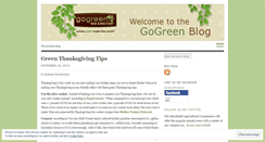 Desktop Screenshot of gogreenwebdirectory.wordpress.com