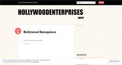 Desktop Screenshot of hollywoodenterprises.wordpress.com