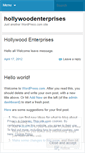 Mobile Screenshot of hollywoodenterprises.wordpress.com