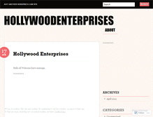 Tablet Screenshot of hollywoodenterprises.wordpress.com