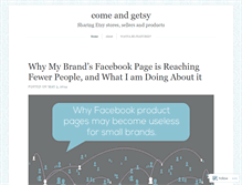 Tablet Screenshot of comeandgetsy.wordpress.com
