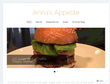 Tablet Screenshot of annasappetite.wordpress.com