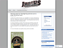 Tablet Screenshot of justusadvertising.wordpress.com