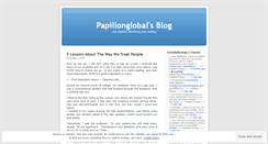 Desktop Screenshot of papillonglobal.wordpress.com