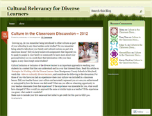 Tablet Screenshot of cultureintheclassroom.wordpress.com