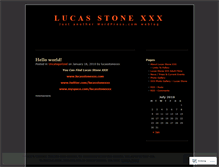Tablet Screenshot of lucasstonexxx.wordpress.com