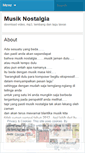 Mobile Screenshot of musiknostalgia.wordpress.com