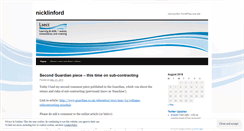 Desktop Screenshot of nicklinford.wordpress.com