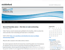 Tablet Screenshot of nicklinford.wordpress.com