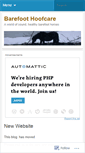 Mobile Screenshot of barefoothoofcare.wordpress.com