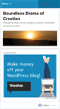 Mobile Screenshot of boundlessdrama.wordpress.com
