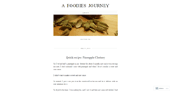 Desktop Screenshot of afoodiesjourney.wordpress.com