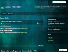 Tablet Screenshot of cursospoliciales.wordpress.com