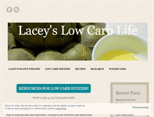 Tablet Screenshot of laceyslowcarblife.wordpress.com