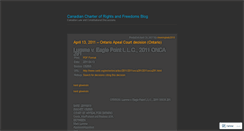 Desktop Screenshot of canadiancharter.wordpress.com