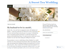 Tablet Screenshot of oursweetteawedding.wordpress.com