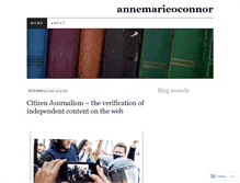 Tablet Screenshot of annemarieoconnor.wordpress.com