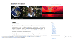 Desktop Screenshot of geelenduurzaam.wordpress.com