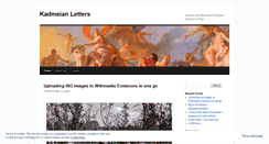 Desktop Screenshot of kadmeianletters.wordpress.com