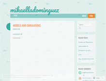 Tablet Screenshot of mikaelladominguez.wordpress.com