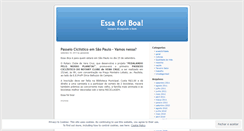 Desktop Screenshot of essafoiboa.wordpress.com