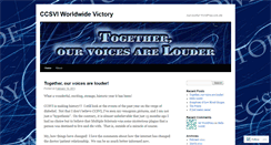 Desktop Screenshot of ccsvivictory.wordpress.com