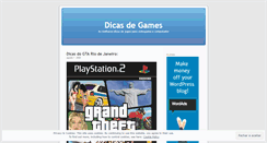 Desktop Screenshot of dicasdegames.wordpress.com