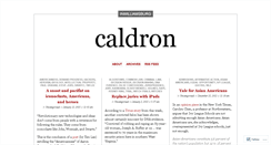 Desktop Screenshot of caldron.wordpress.com