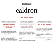 Tablet Screenshot of caldron.wordpress.com