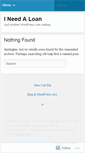 Mobile Screenshot of ineedaloannow.wordpress.com